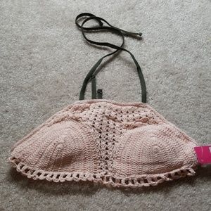 Crochet bikini top